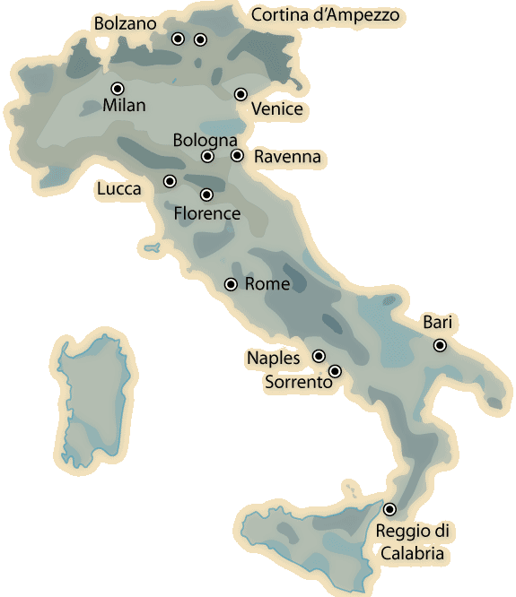italy precipitation map