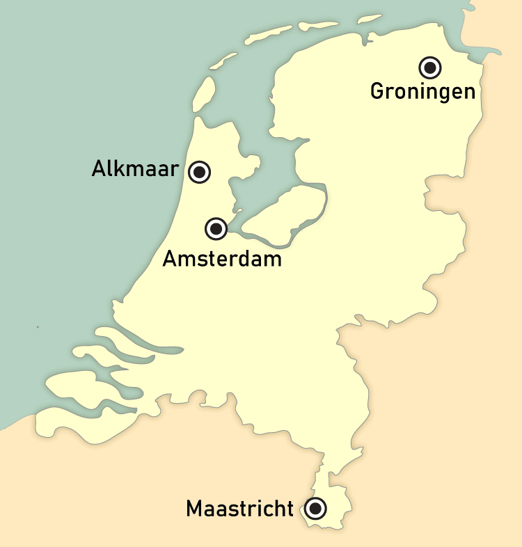 map of the netherlands